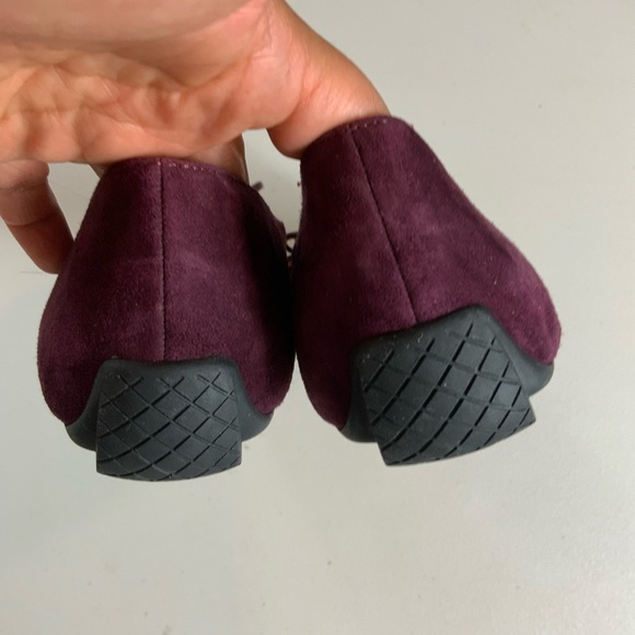 TALBOTS FRANCESCA BOW-FRONT DRIVING LOAFER FLATS -academia suede loafer 10.5M - Picture 8 of 13